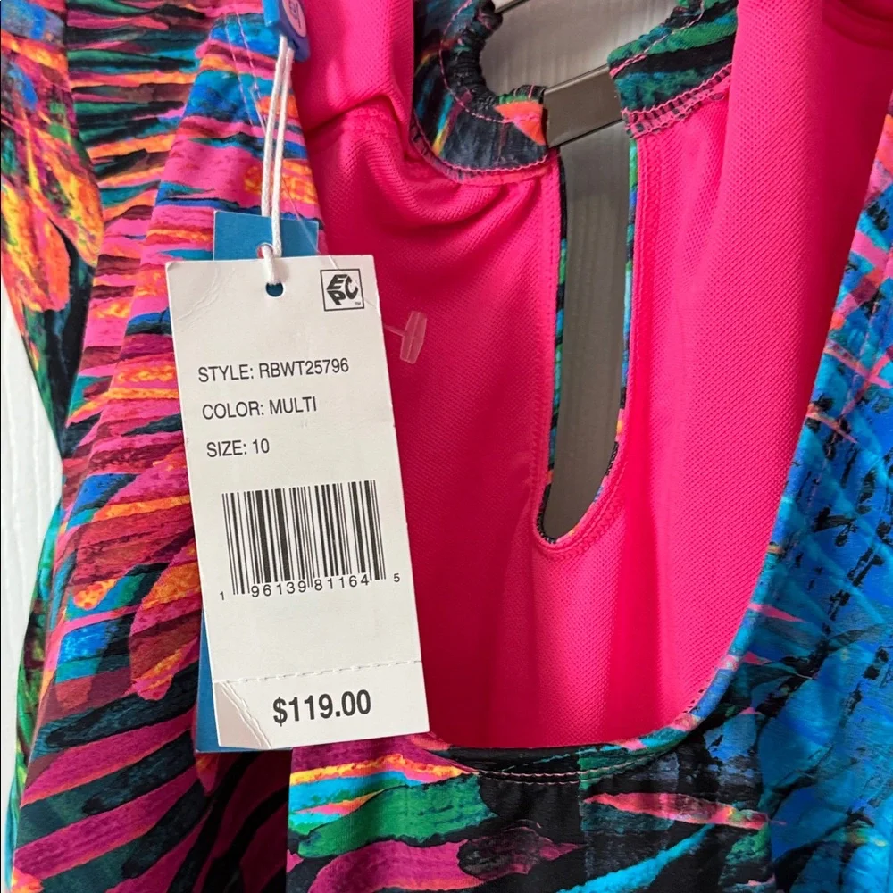 Bleu Rod Beattie Wild Thing Colorful One Piece Swimsuit